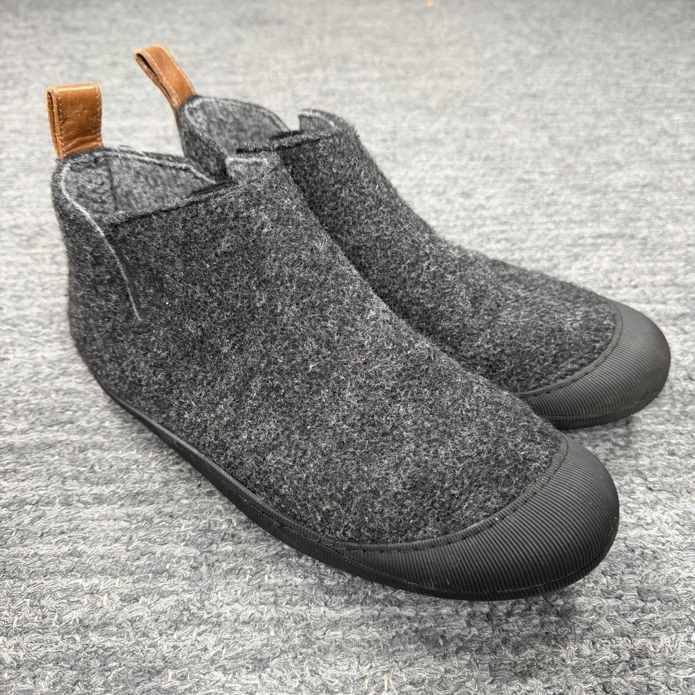 Huckberry Greys Wool Outdoor Slipper Boot Men 8 Women 8 Gray Bootie Boiled Camp